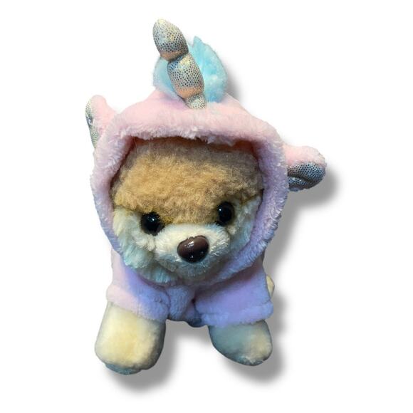 Gund Plush Dog Worlds Cutest Itty Bitty Boo Unicorn Outfit #44 Puppy Stuffed 5" - Picture 3 of 12